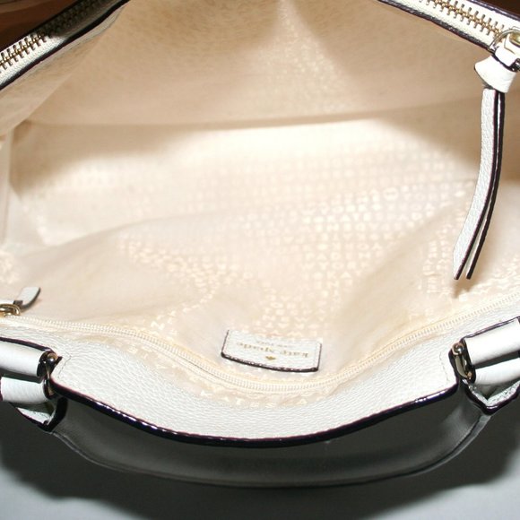 COPY - Kate Spade Off White Large 100% Cow Leather Satchel - Picture 10 of 12